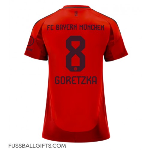 Bayern Munich Leon Goretzka #8 Fußballbekleidung Heimtrikot Damen 2024-25 Kurzarm